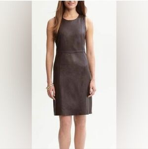 Banana Republic Leather Sheath Dress